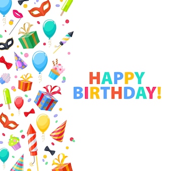 Joyeux Anniversaire Fond Festif De Fete De Carnaval Symboles Colores Chapeau Masque Cadeaux Ballons Feux D Artifice Invitation Ou Carte De Voeux Vecteur Premium Joyeux Anniversaire Fond Festif De Fete De Carnaval Symboles Colores Chapeau Masque Cadeaux Ballons Feux D Artifice Invitation Ou Carte De Voeux Vecteur Premium