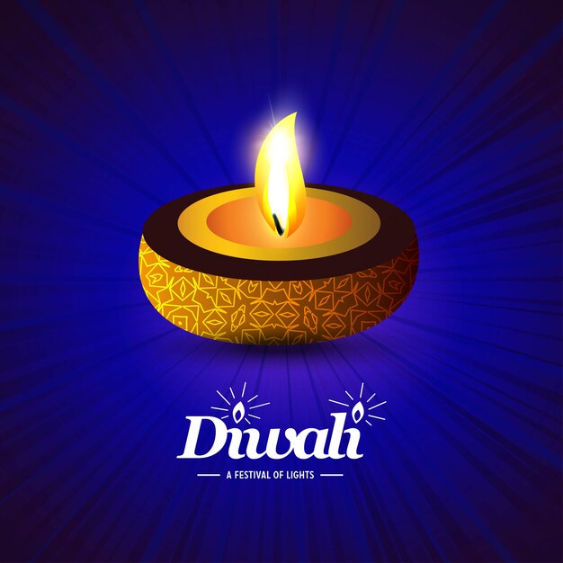 Joyeux design créatif de diwali