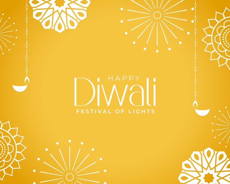 Vecteur gratuit joyeux diwali 2024 célébration arrière-plan pour le festival de la lumière de l'inde