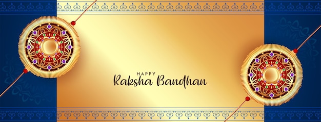 Joyeux Festival De Raksha Bandhan Belle Conception De Bannière Ethnique