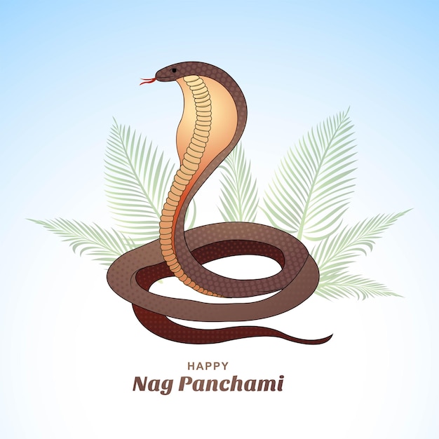 Joyeux Nag Panchami Fond De Carte De Célébration Du Festival Indien