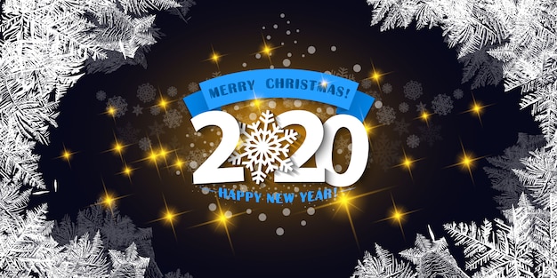 Joyeux Noel Et Bonne Annee Carte De Voeux Vecteur Premium Joyeux Noel Et Bonne Annee Carte De Voeux Vecteur Premium