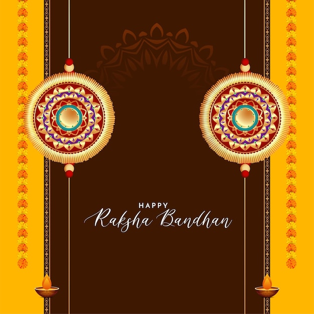 Vecteur gratuit joyeux raksha bandhan festival hindou religieux vecteur de fond