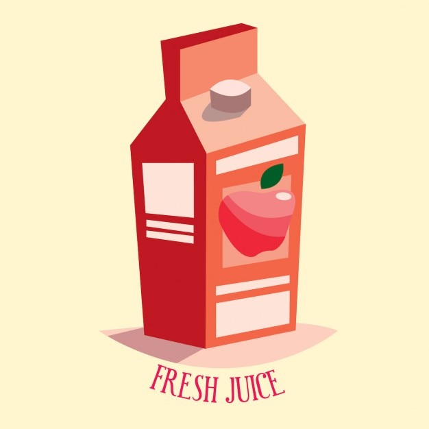 Vecteur gratuit jus de fruits frais illustration