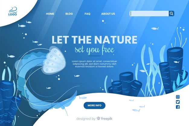 Laissez la nature vous définir un modèle Web gratuit