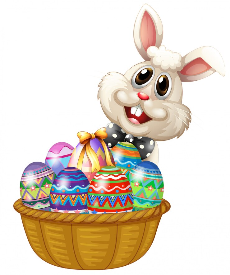 Vecteur gratuit lapin de pâques