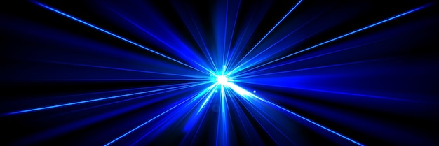 Vecteur gratuit laser de fête de lumière bleue 3d sur un concert disco