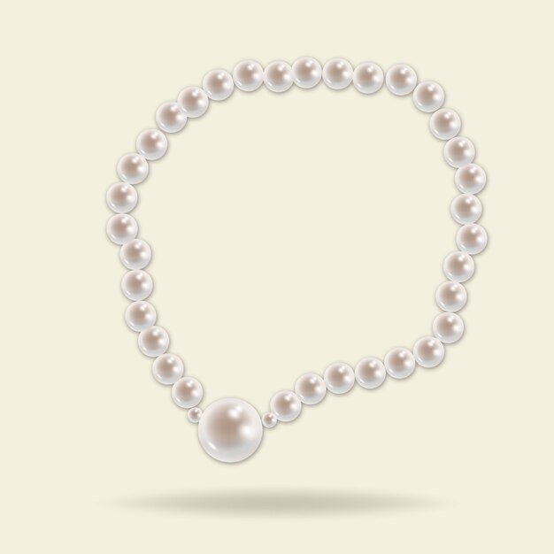 Élégant collier de perles