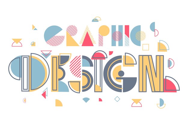 Lettrage de conception graphique créative