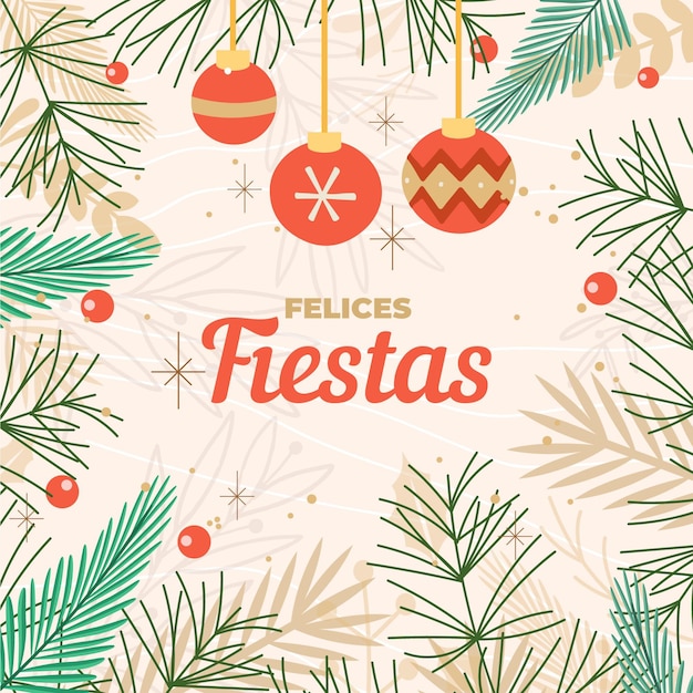 Vecteur gratuit lettrage felices fiestas