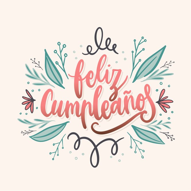Lettrage De Joyeux Anniversaire En Espagnol Vecteur Gratuite Lettrage De Joyeux Anniversaire En Espagnol Vecteur Gratuite