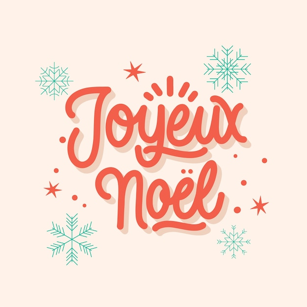 Lettrage De Souhaits De Noël En Français