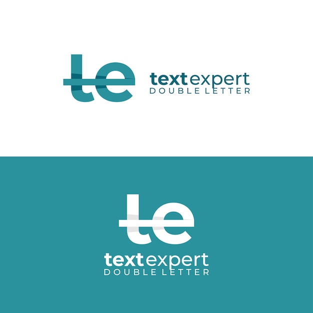 La Lettre T Et La Lettre E Combinent Le Logo 3d