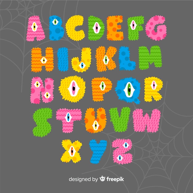 Lettres De Monstre Alphabet Halloween