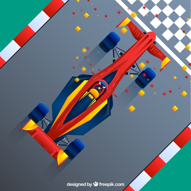 Ligne d&#39;arrivée en Formule 1