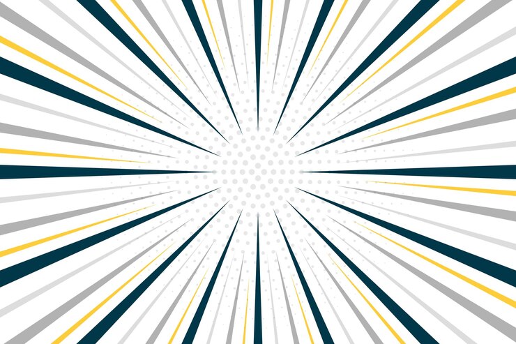Vecteur gratuit des lignes de dessin animé pop art zoomant sur le design d'expression