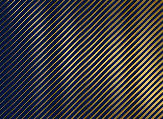 lignes diagonales or premium vector background