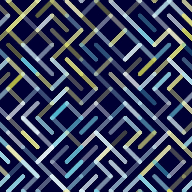 Vecteur gratuit lignes vecteur motif sans couture ornement rayé géométrique illustration de fond linéaire monochrome