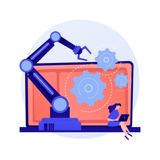 Logiciel d'automatisation du marketing et CRM. Solutions basées sur le Web, gestion de la relation client, commerce numérique. Illustration de concept de gestion de l'expérience client