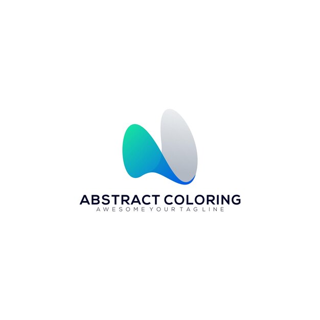 Vecteur gratuit logo abstrait lettre u dégradé moderne coloré