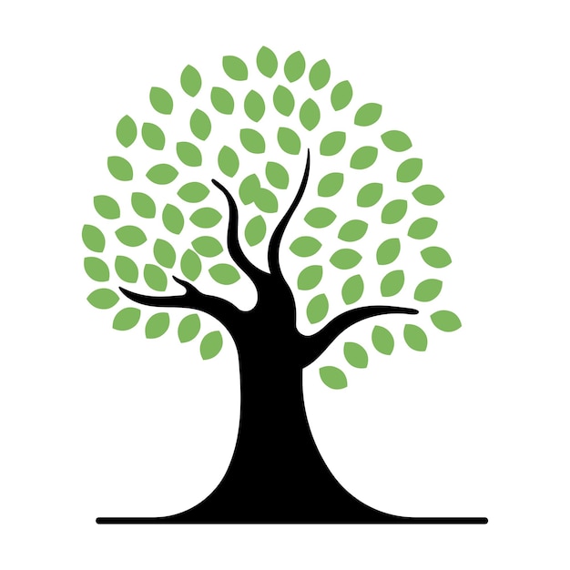 Vecteur gratuit le logo de l'arbre