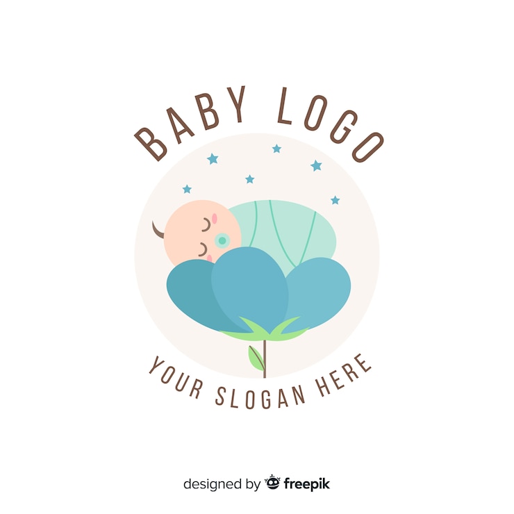 Vecteur gratuit logo bébé