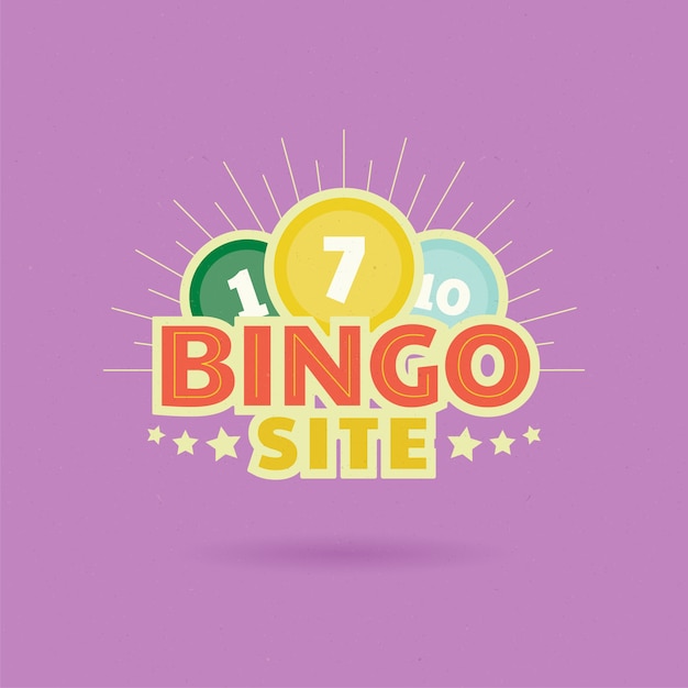 Logo De Bingo Design Plat Dessiné à La Main Vecteur Premium