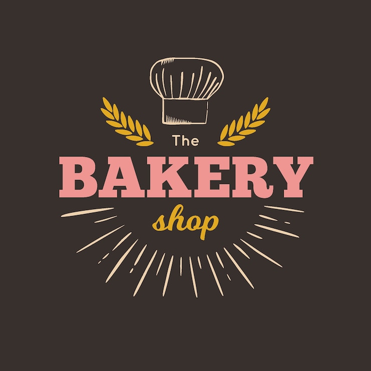 Vecteur gratuit logo de boulangerie vintage