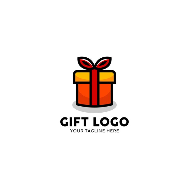 Logo Cadeau | Vecteur Premium