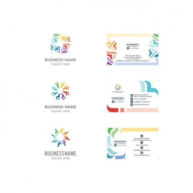 Logo Collection Et Cartes De Visite Professionnelles