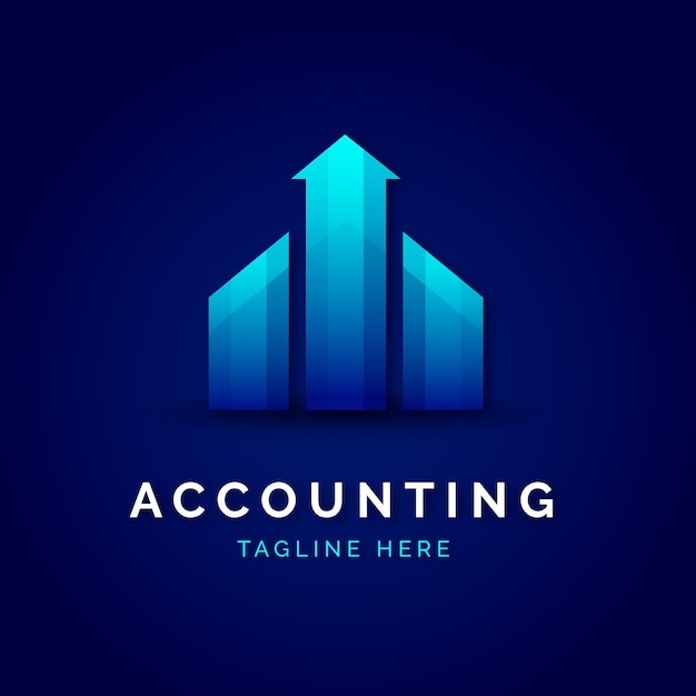 Logo de comptabilité dégradé