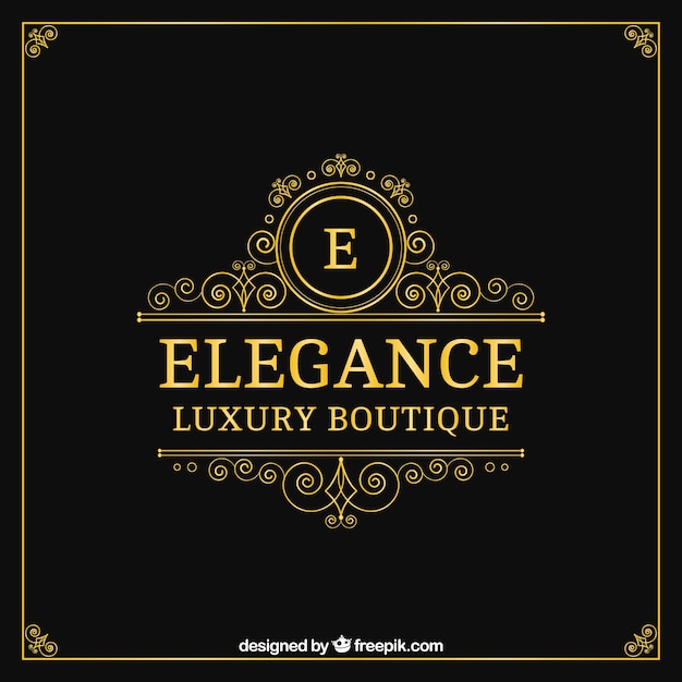 Logo dans le style vintage et de luxe