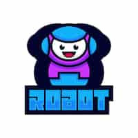 Vecteur gratuit logo du robot