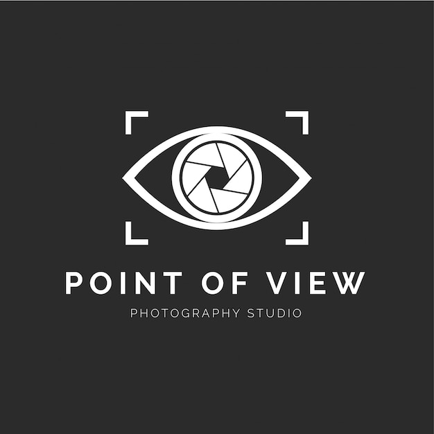 Vecteur gratuit logo du studio de photographie moderne