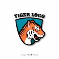 Vecteur gratuit logo du tigre