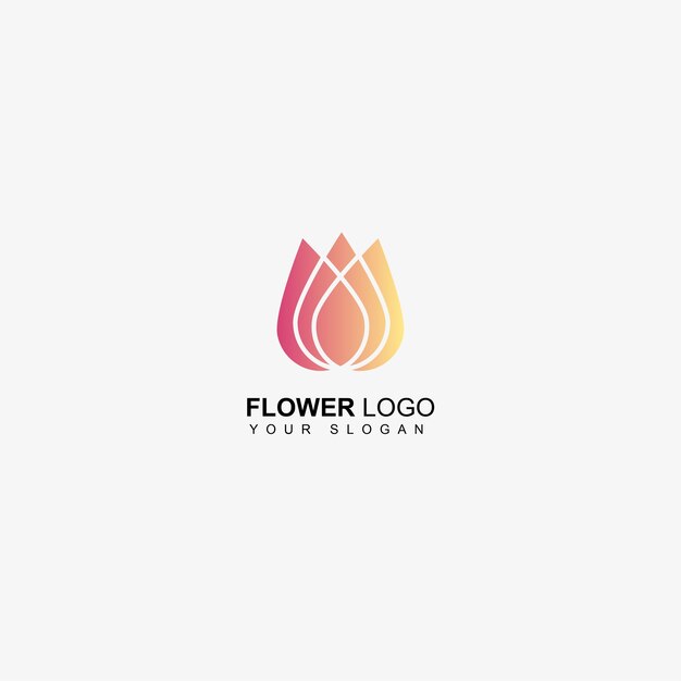 Logo de l&#39;entreprise de fleur