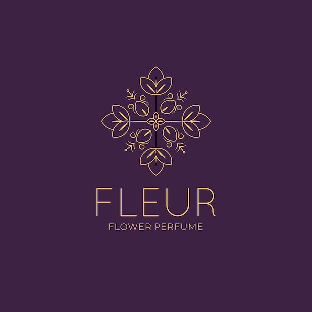 Vecteur gratuit logo d'entreprise florale