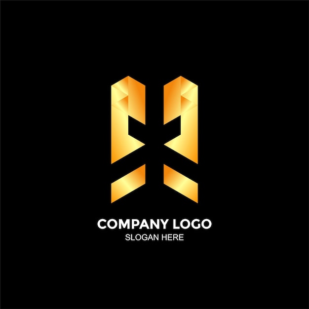 Vecteur gratuit un logo d'entreprise avec une lettre a et b