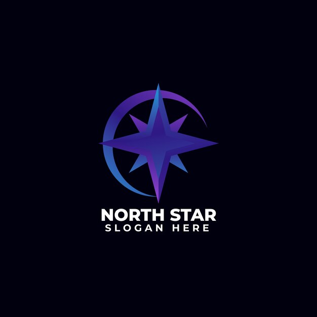 Logo étoile du nord dégradé