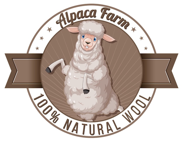 Logo De La Ferme D'alpaga Pour Les Produits En Laine