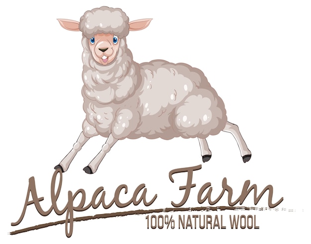 Logo De La Ferme D'alpaga Pour Les Produits En Laine