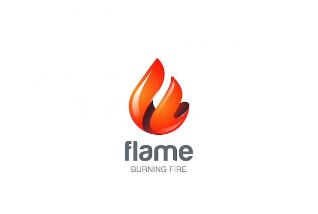 Vecteur gratuit logo de flamme de feu.