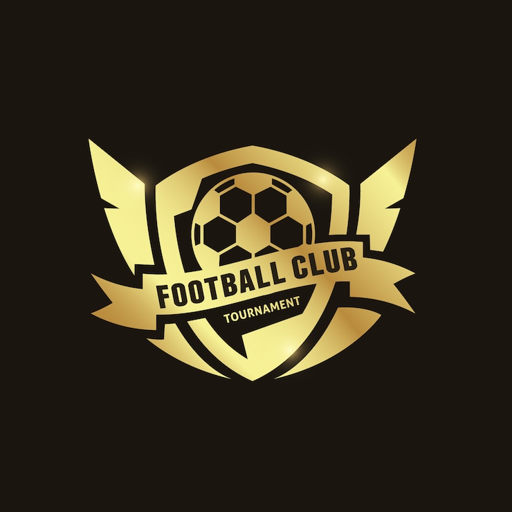 Vecteur gratuit logo de fond du football