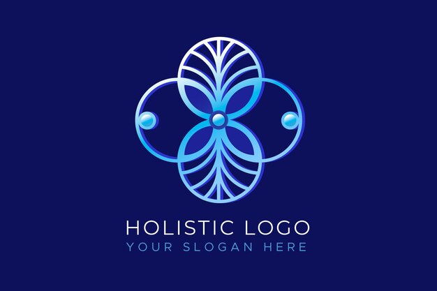 Logo holistique dégradé détaillé