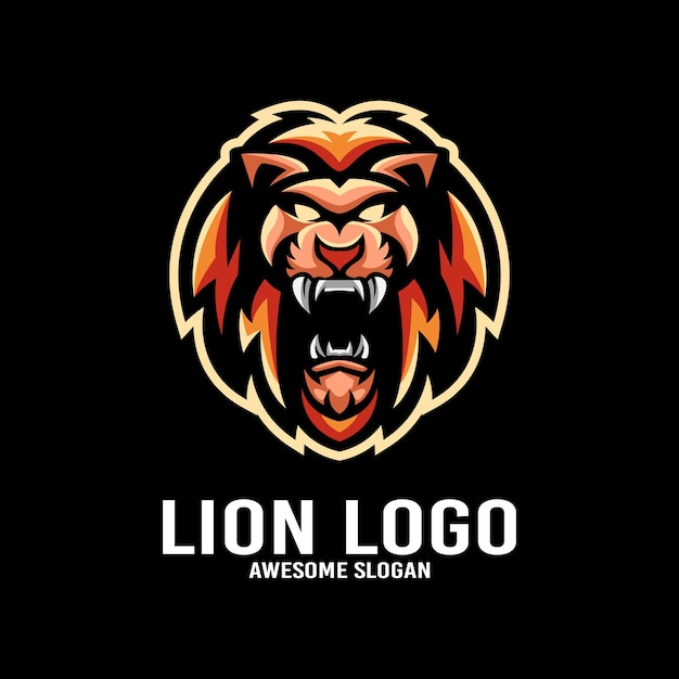 Logo D'illustration Esport Mascotte Lion
