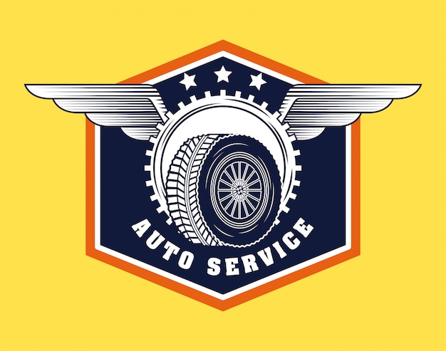 Vecteur gratuit logo de l'industrie automobile