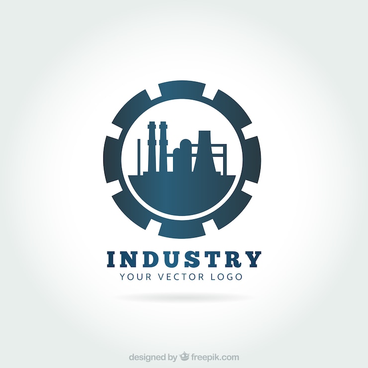 Vecteur gratuit logo industrie
