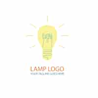 Vecteur gratuit logo de la lampe