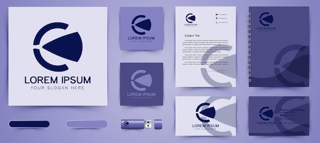 Vecteur gratuit logo de la lettre c et modèle de marque d'entreprise designs inspiration isolé sur fond blanc