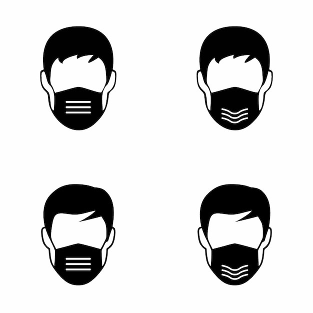 Logo De Masque Facial Vecteur Premium